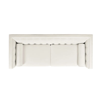 Jack 84 Modern Upholstered Tufted Tuxedo Sofa