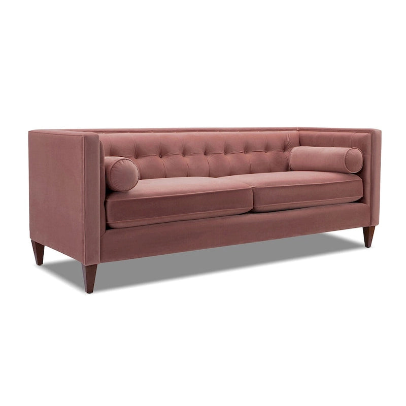 Jack 84 Modern Upholstered Tufted Tuxedo Sofa