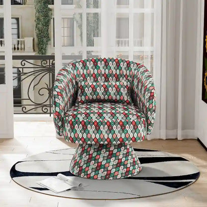 Ouyessir 360 Degree Swivel Cuddle Barrel Sofa Chairs