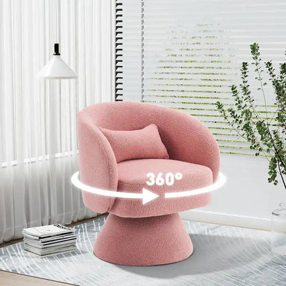 Ouyessir 360 Degree Swivel Cuddle Barrel Sofa Chairs
