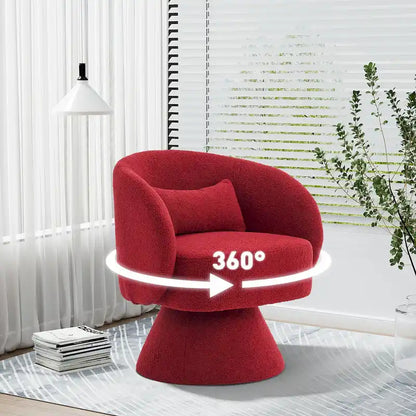 Ouyessir 360 Degree Swivel Cuddle Barrel Sofa Chairs