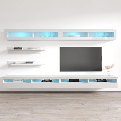 Fly I2 35TV Wall-mounted Floating Modern Entertainment Center Set