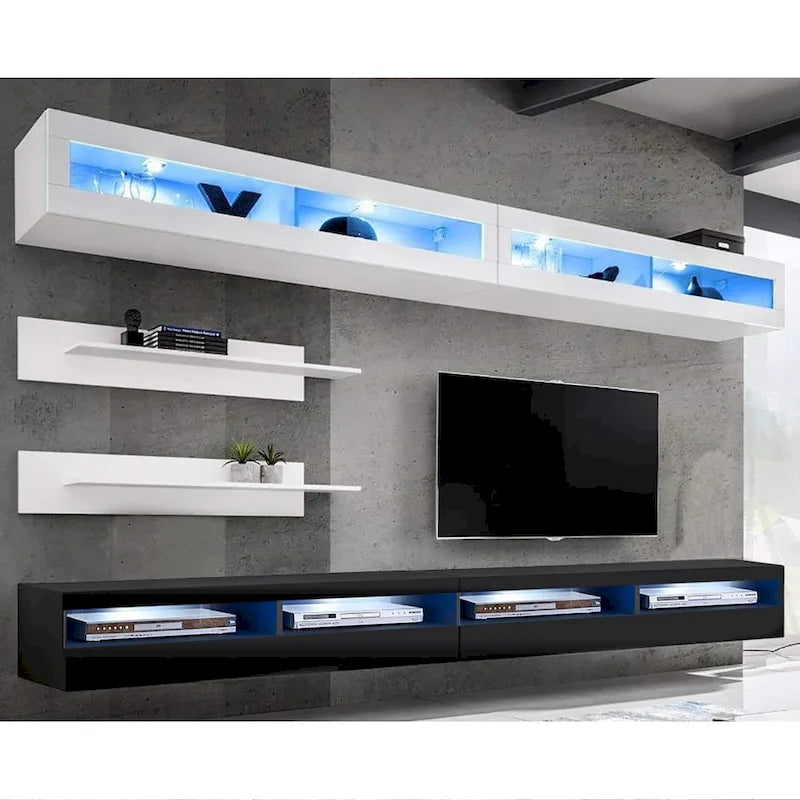 Fly I2 35TV Wall-mounted Floating Modern Entertainment Center Set
