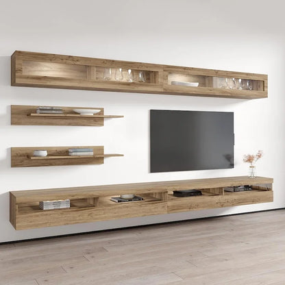 Fly I2 35TV Wall-mounted Floating Modern Entertainment Center Set