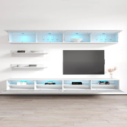 Fly I2 35TV Wall-mounted Floating Modern Entertainment Center Set