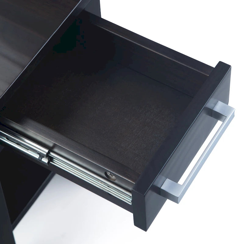 WYNDENHALL Waterloo SOLID WOOD 14 inch Wide Rectangle Contemporary Narrow Side Table - 14 inch Wide