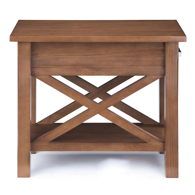 WYNDENHALL Waterloo SOLID WOOD 14 inch Wide Rectangle Contemporary Narrow Side Table - 14 inch Wide