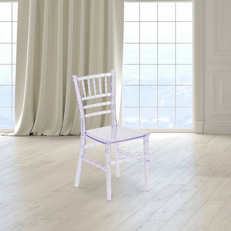 Kids Resin Stacking Chiavari Chairs for Formal Events (Set of 10)