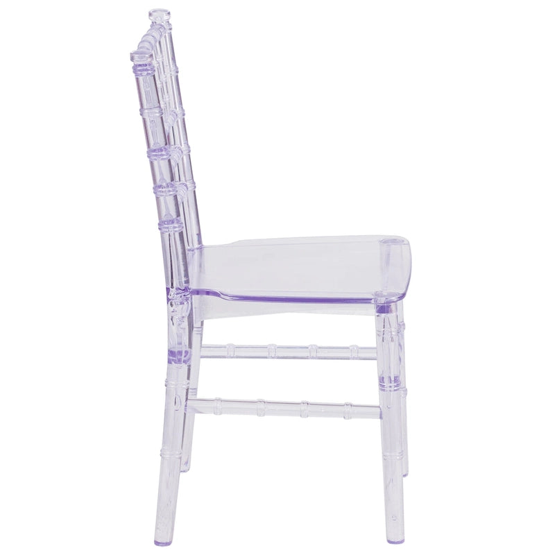 Kids Resin Stacking Chiavari Chairs for Formal Events (Set of 10)