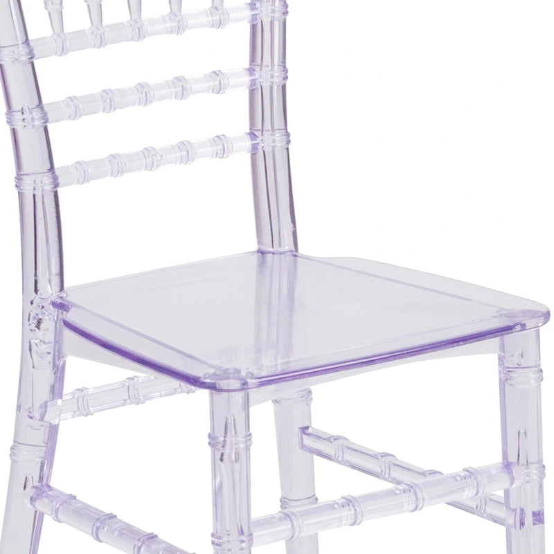 Kids Resin Stacking Chiavari Chairs for Formal Events (Set of 10)