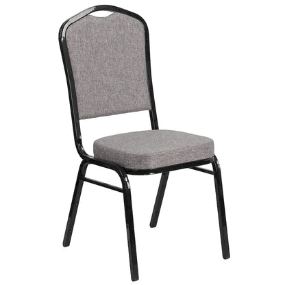 Steel/ Fabric Crown Back Stacking Banquet Chair (Set of 4)