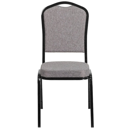 Steel/ Fabric Crown Back Stacking Banquet Chair (Set of 4)