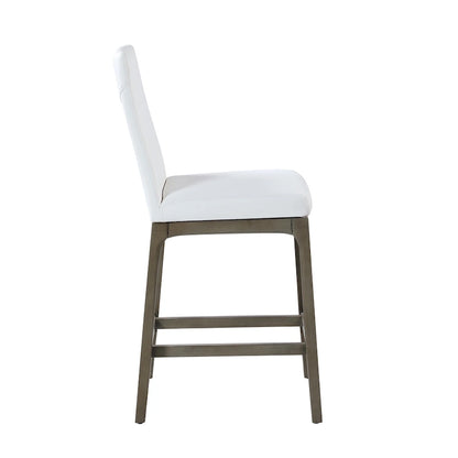 Somette Modern Counter Stool with Solid Wood Base