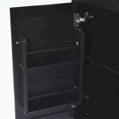 Kitchen Cart with 5 Wheels with Storage Cabinet and 3 Drawers