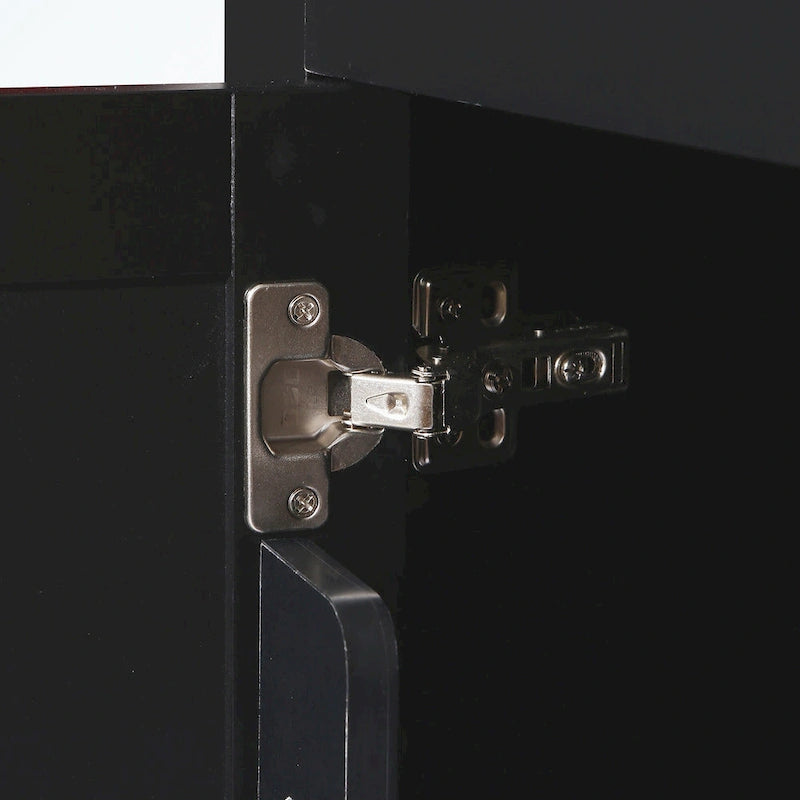 Kitchen Cart with 5 Wheels with Storage Cabinet and 3 Drawers