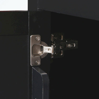 Kitchen Cart with 5 Wheels with Storage Cabinet and 3 Drawers