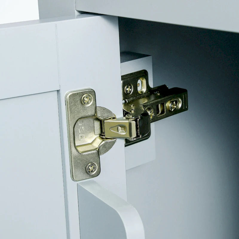 Kitchen Cart with 5 Wheels with Storage Cabinet and 3 Drawers