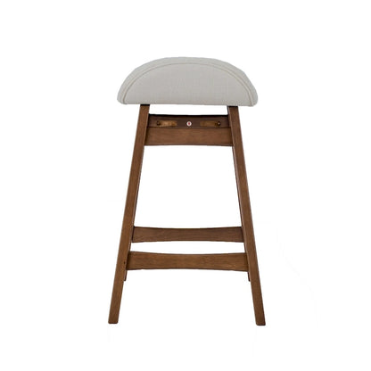 Space Savers Satin Walnut 24 Inch Counter Chair (Set of 2)