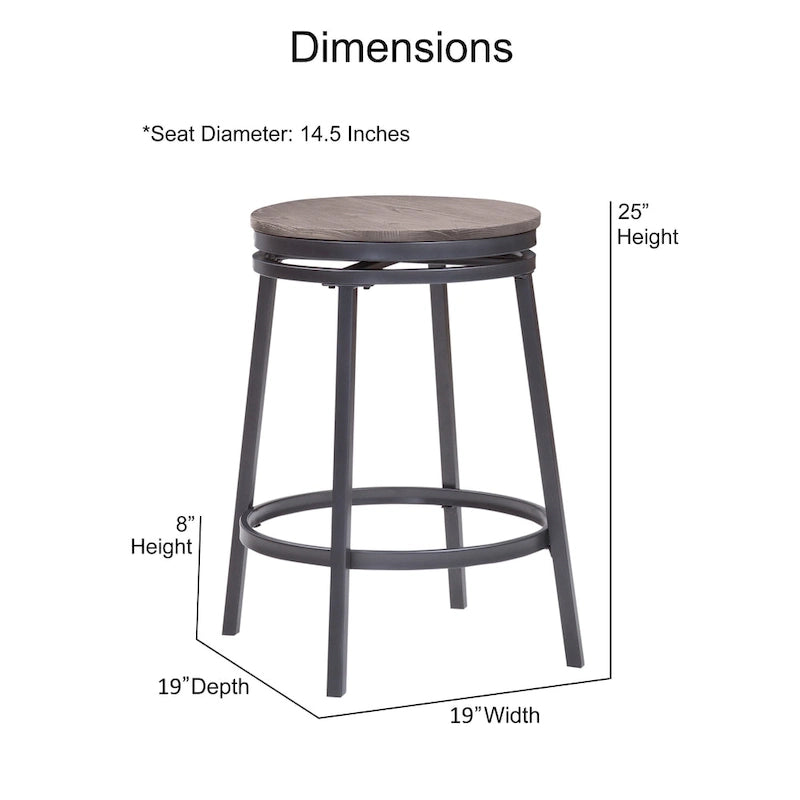 Conroe Backless Swivel Counter Stool