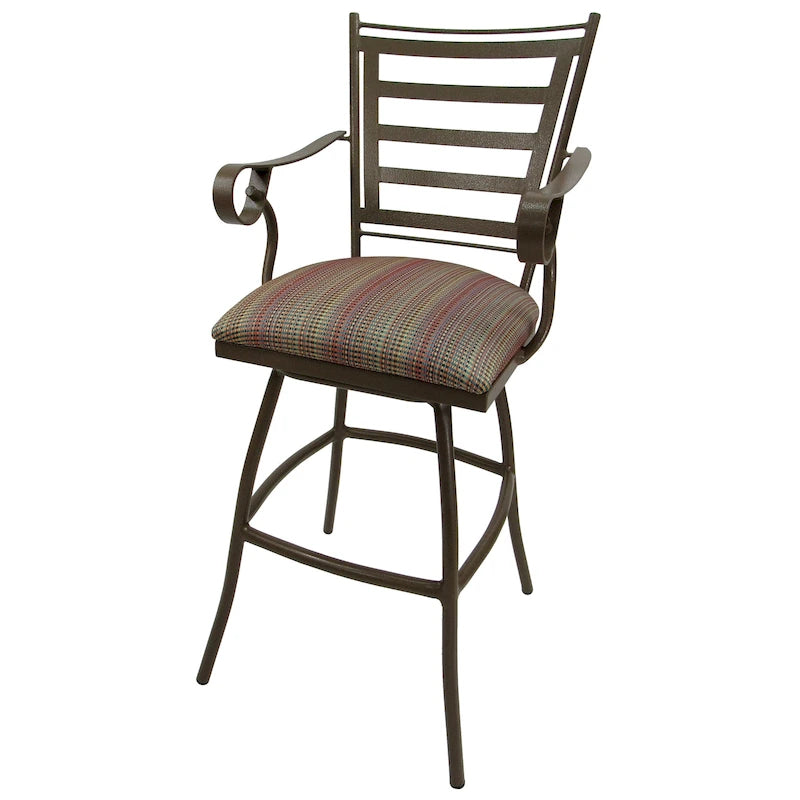 Extra Tall Spectator 35 Bar Stool - Jenna - Beige Frame - 35 inch Seat