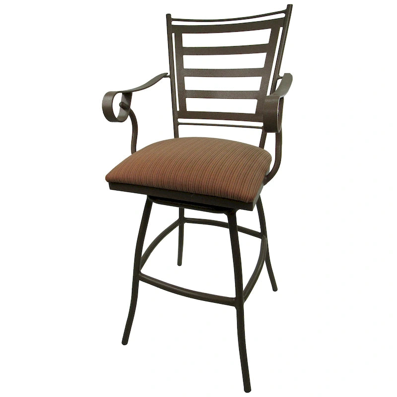 Extra Tall Spectator 35 Bar Stool - Jenna - Beige Frame - 35 inch Seat