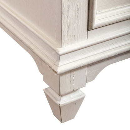 Allyson Park Wirebrushed White Charcoal 11 Drawer Chesser