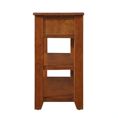 48 Solid Pine Wood Top Console Table with 3 Storage Drawers