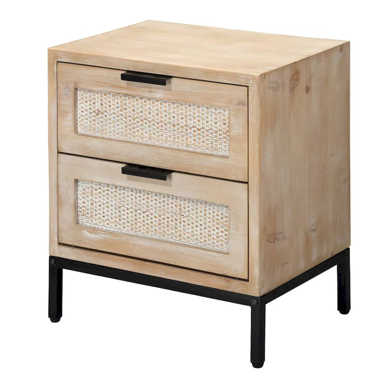 Alden Dcor Ian 2 Drawer Side Table