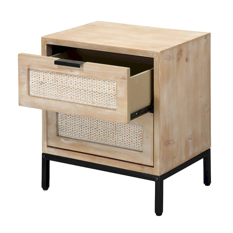 Alden Dcor Ian 2 Drawer Side Table