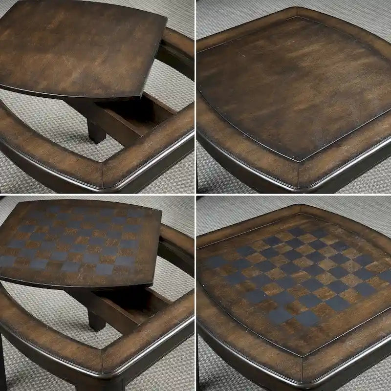 Steve Silver Darlington Game End Table with Chessboard