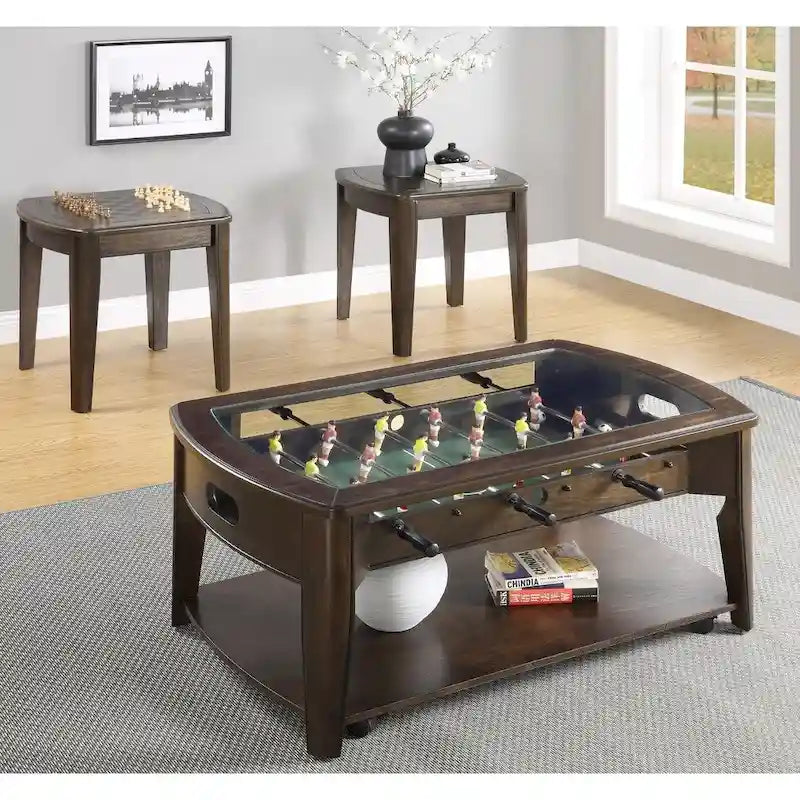 Steve Silver Darlington Game End Table with Chessboard