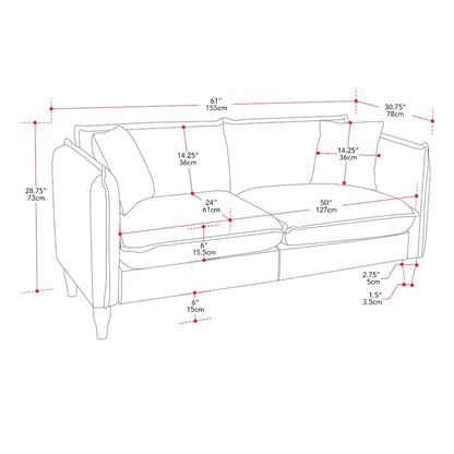 Henry Boucle Loveseat