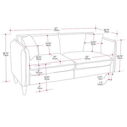 Henry Boucle Loveseat