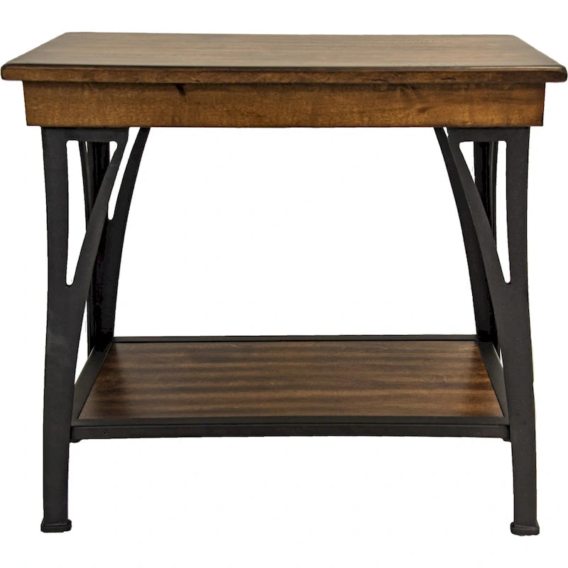 Carbon Loft Osman Copper Finish 1-shelf Chairside Table