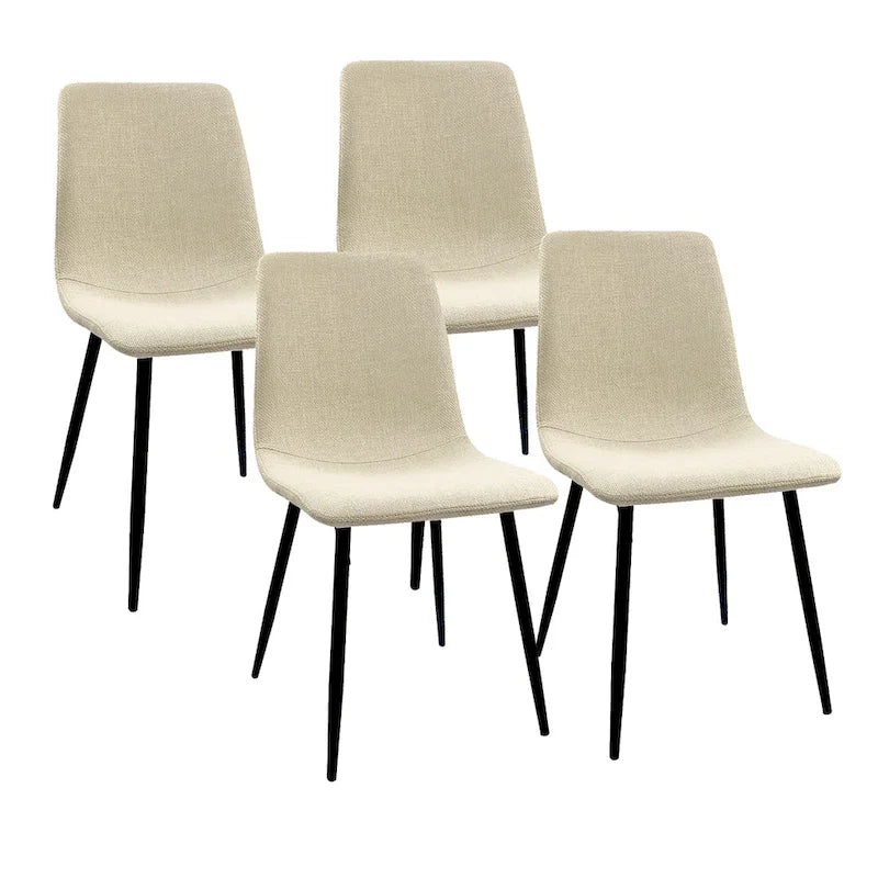 Modern Upholstered Dining Accent Chairs (Set of 4)