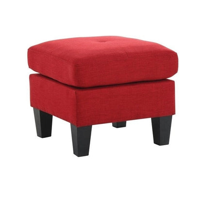 Twill Tufted Ottoman