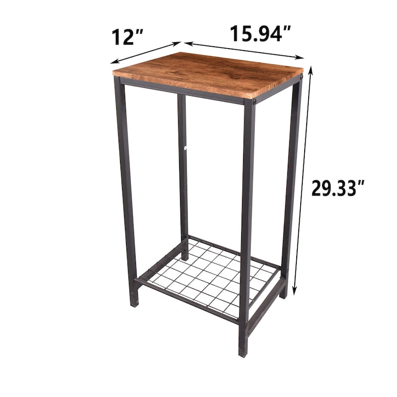 2-Tier End Table for Living Room