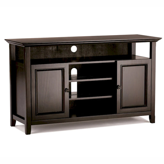 WYNDENHALL Halifax 54 inch Wide Solid Wood Transitional TV Stand - 54 W x 18.9 D x 31.9 H