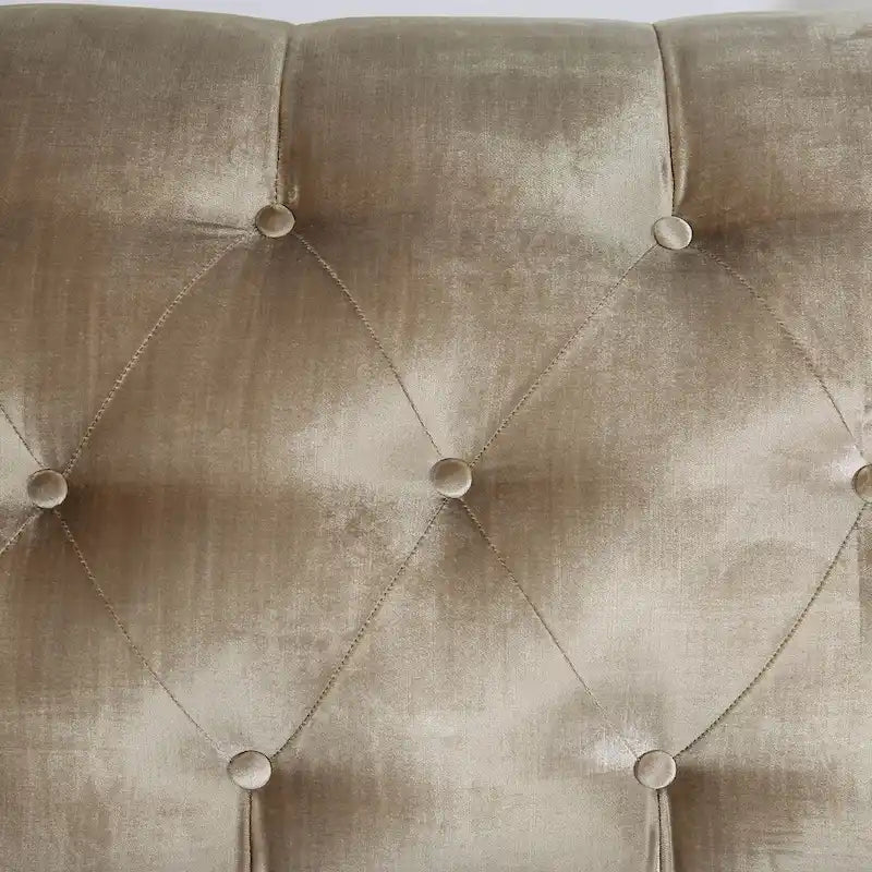 Vynn Transitional Solid Wood Padded Loveseat by Furniture of America