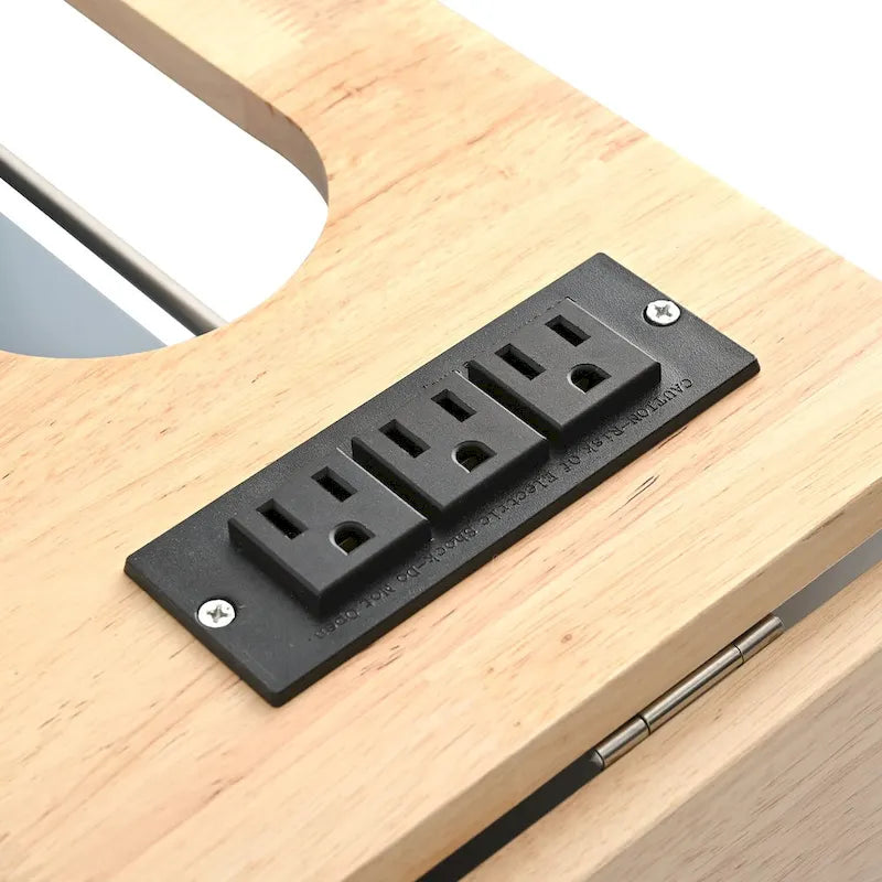 Kitchen Island with Power Outlet