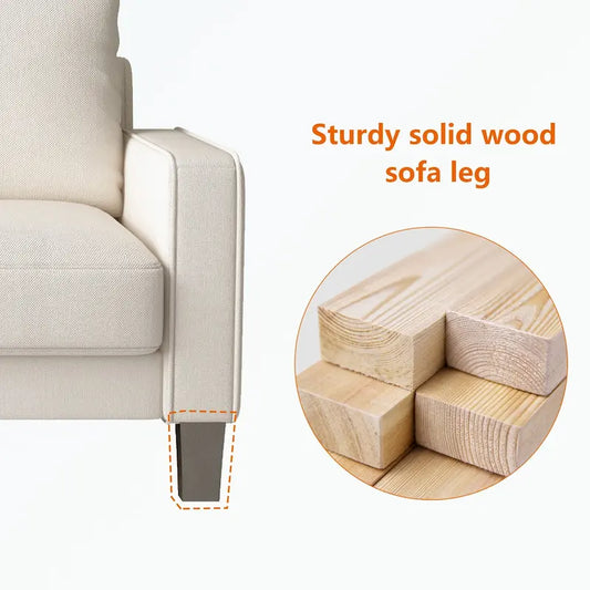 Fabric Upholstered Living Room Furniture Sofa