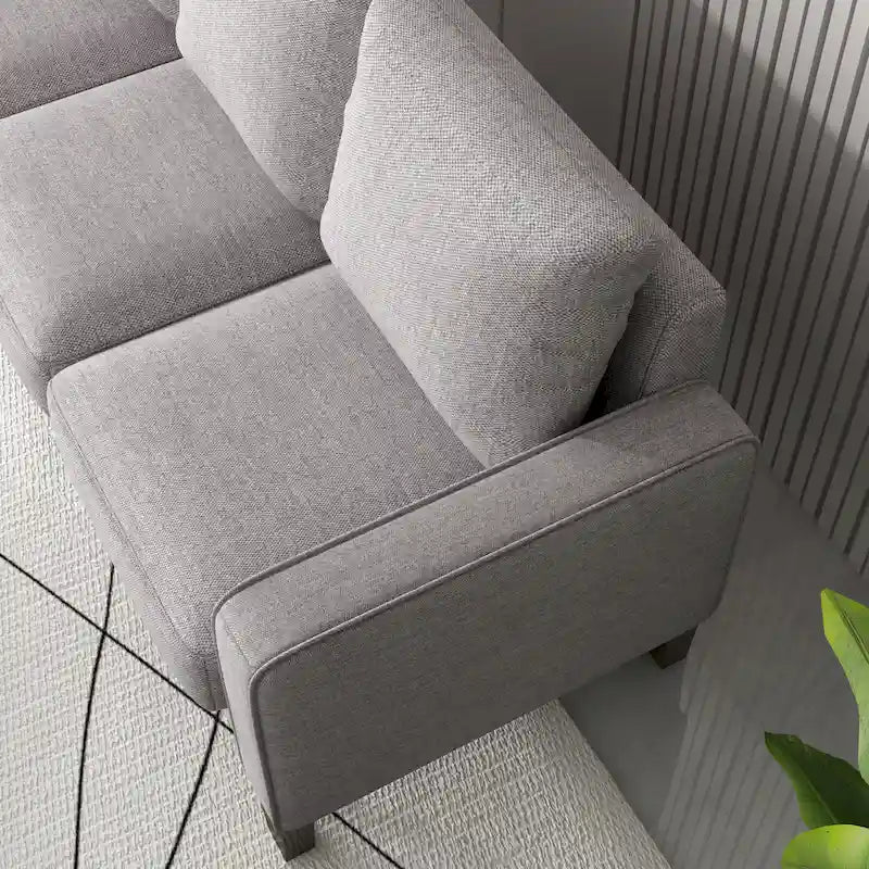Fabric Upholstered Living Room Furniture Sofa