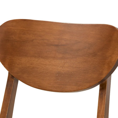 Damara Mid-Century Modern 2-Piece Dining Chair Set