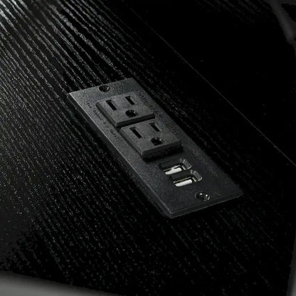 Moasis Record Player Turntable Stand Wheeled with LED Light, Charging Station