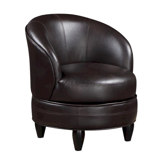 Steve Silver Stella Faux Leather Swivel Accent Chair