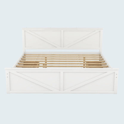 King Size Wooden Platform Bed