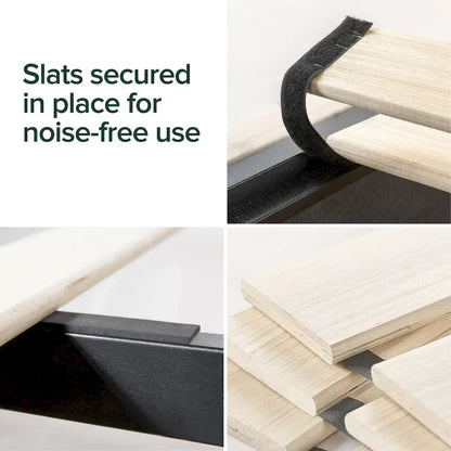 Priage by ZINUS Beige Upholstered Button Tufted Platform Bed - King