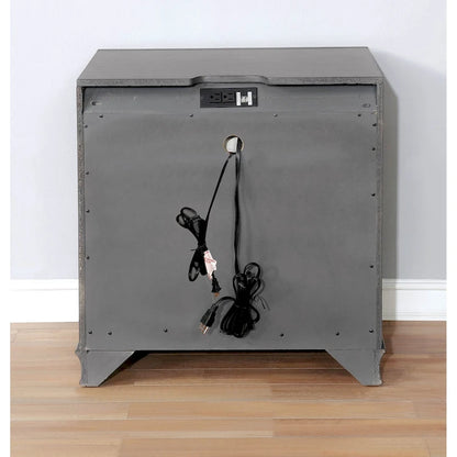 3 Drawers Wooden Nightstand