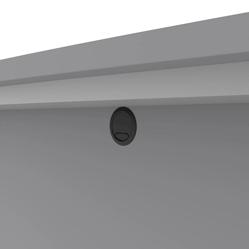 Bestar Connexion 72W L-Shaped Desk with Hutch and Pedestal