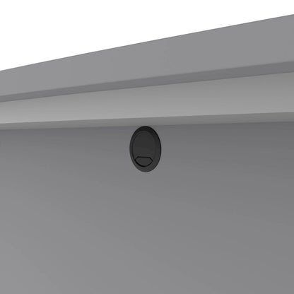 Bestar Connexion 72W L-Shaped Desk with Hutch and Pedestal